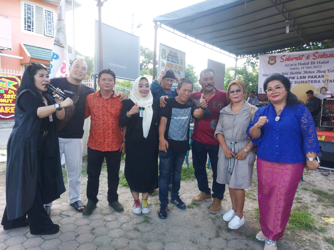 Dihadiri Ketum DPP, DPW Sumut dan DPC Kab/Kota serta PAC LSM PAKAR Menggelar Halal Bihalal