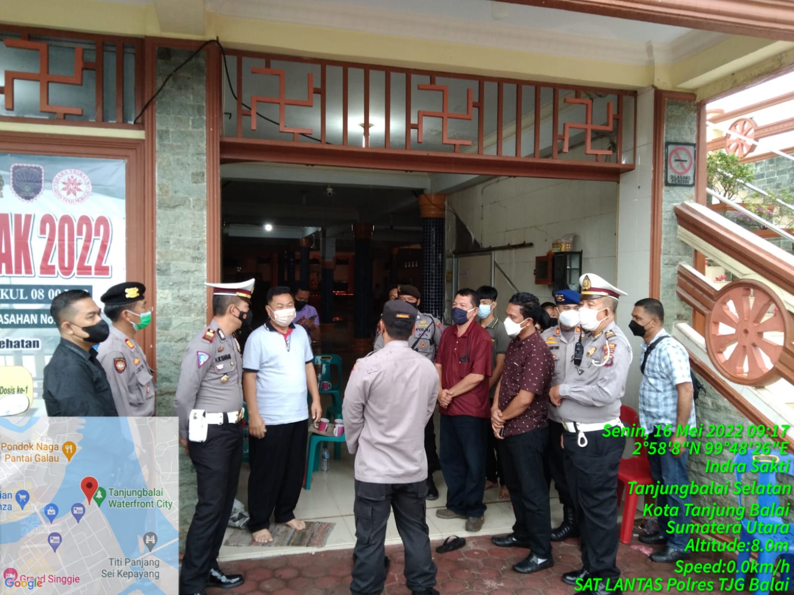 Kapolres Tanjung Balai Monitoring Perayaan Hari Raya Waisak 2566 di Kota Tanjung Balai