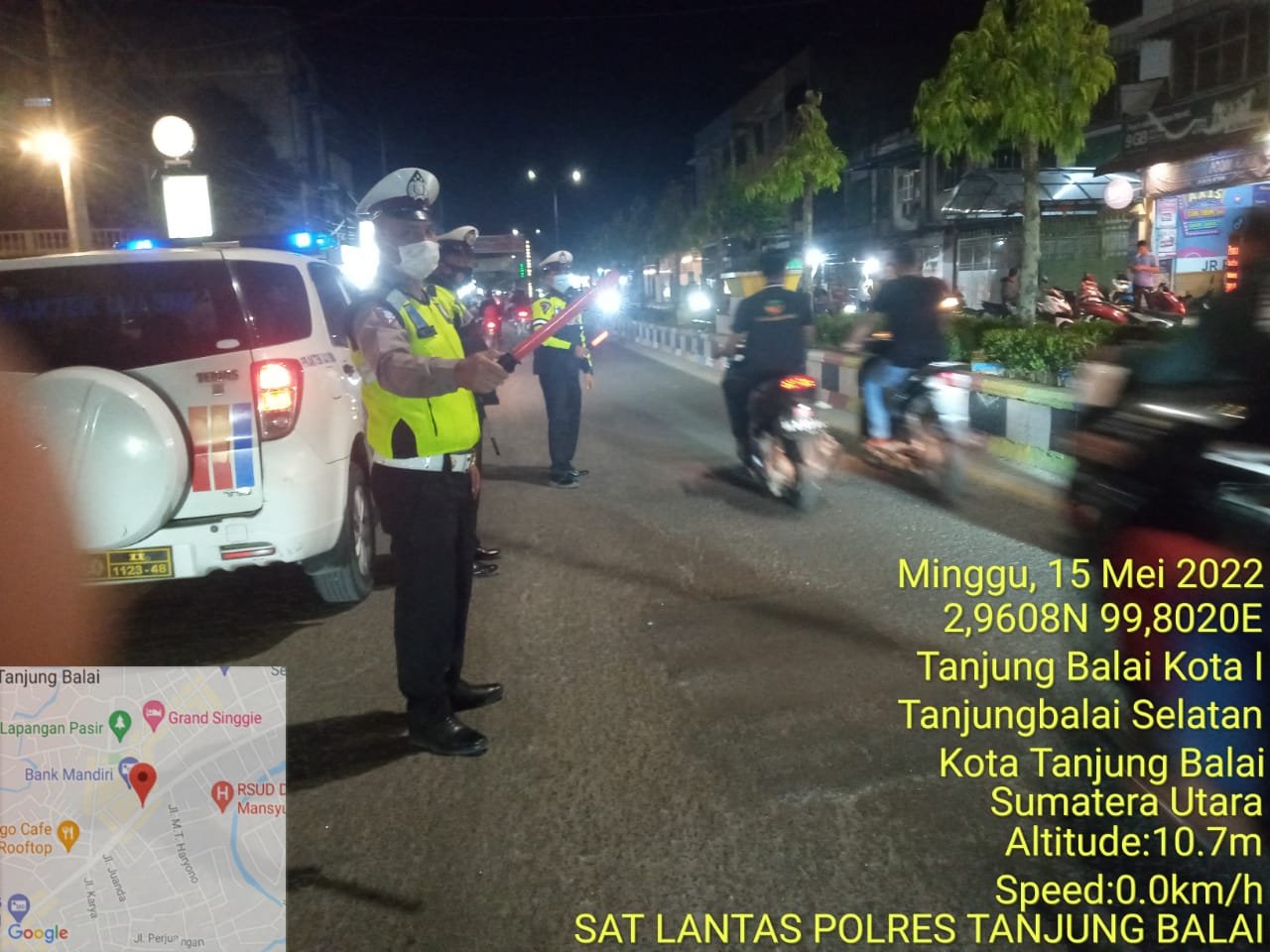 Polres Tanjung Balai Giat Patroli Gabungan Skala Besar Bersama TNI dan Pemko Tanjung Balai