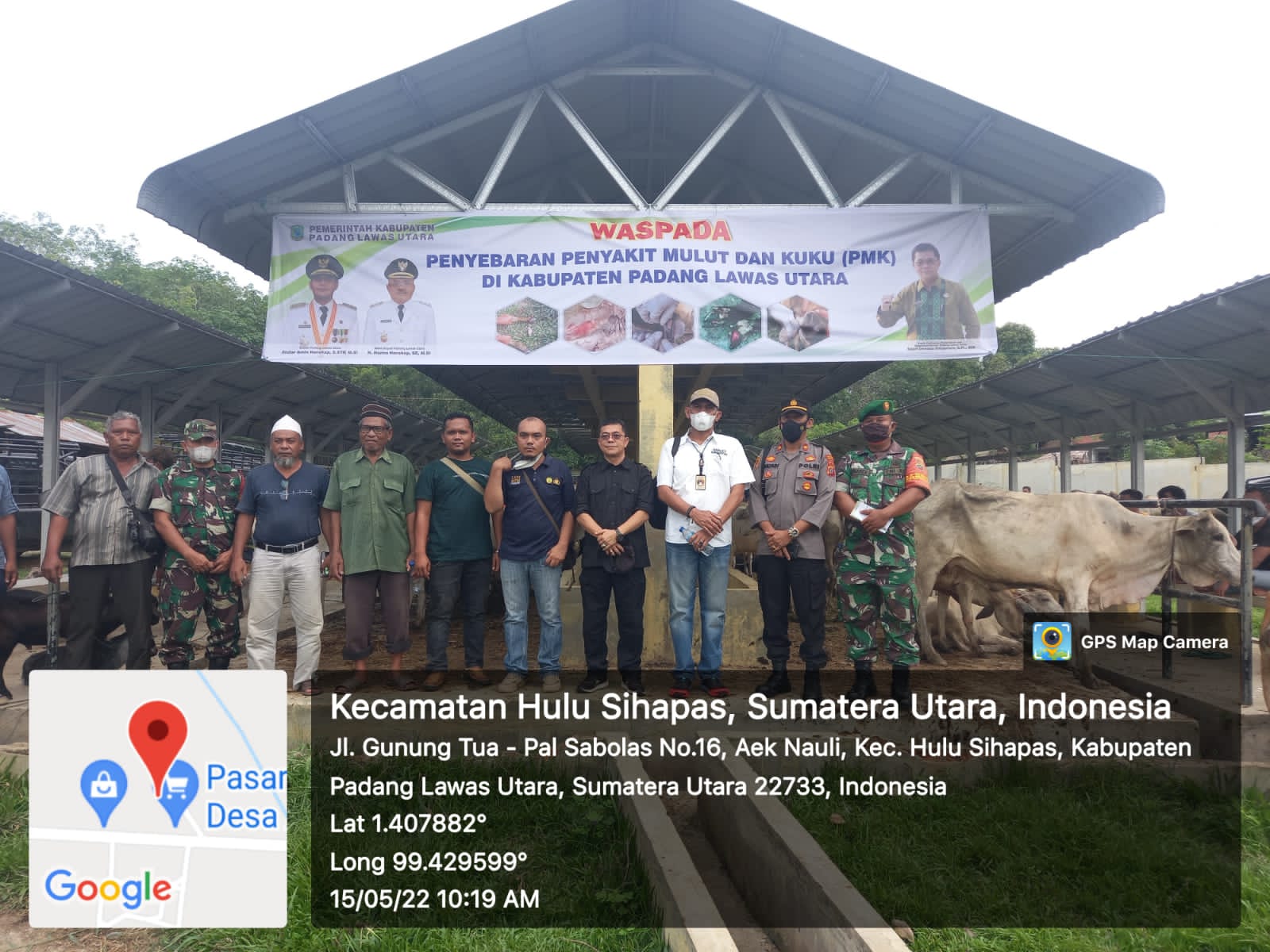 Sat Reskrim Polres Tapsel Cek Pasar Hewan di Paluta