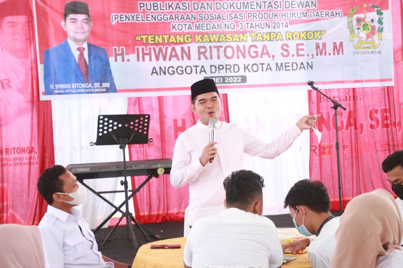Gelar Sosialisasi Perda KTR, Ihwan Ritonga Minta Satpol PP Rutin Razia Penegakan Perda