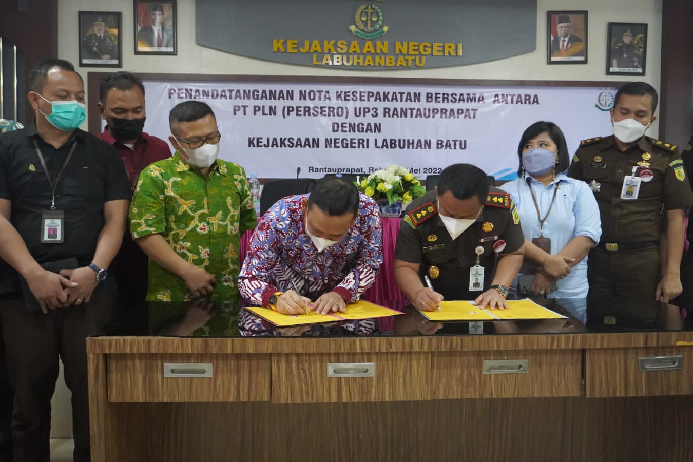 Wujudkan GCG PT PLN  UP3 Rantau Prapat Tanda Tangan Nota Kesepahaman Dengan Kejaksaan Negeri Rantau Prapat