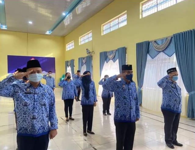 Lapas Kelas IIB Padangsidimpuan Kanwil Kemenkumham Sumut Mengikuti Upacara Hari Kebangkitan Nasional Tahun 2022