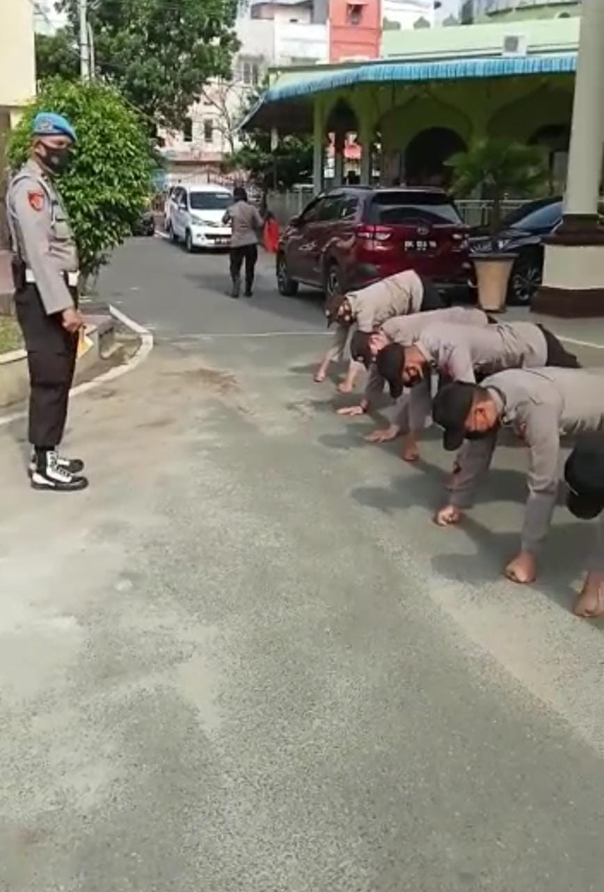 Personel Polrestabes Medan Diberikan Sanksi Fisik, Ini Kesalahanya