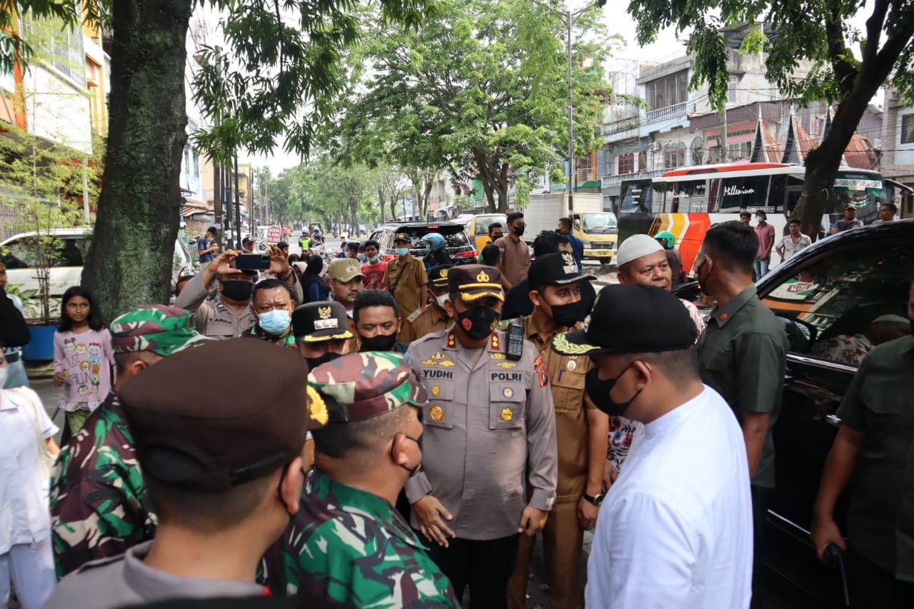 Polrestabes Medan Cek Rumah Korban Angin Puting Beliung