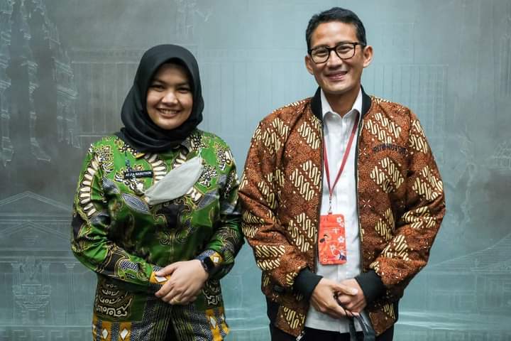 Potensi Wisata Madina Atika Nasution kenalkan Kepada Menteri Sandiaga Uno