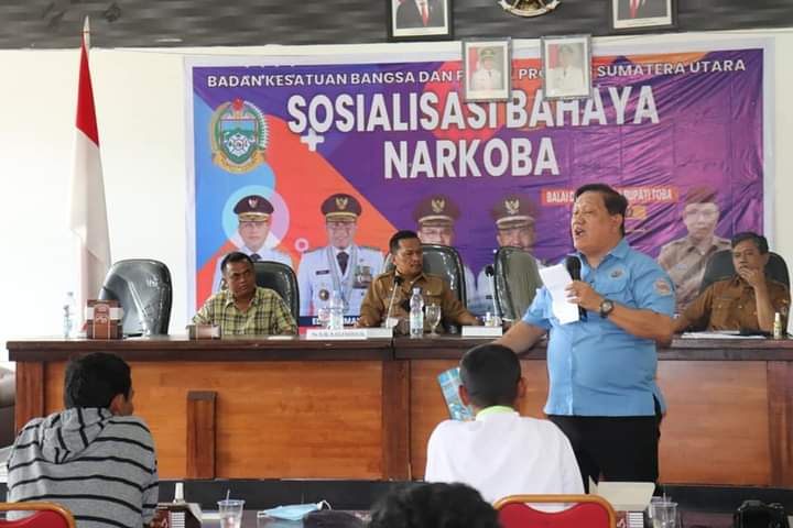 HADAPI BAHAYA NARKOBA, KESBANGPOL PROVSU ADAKAN SOSIALISASI.