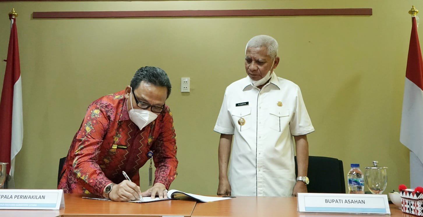 Bupati Asahan Tandatangani Komitemen Bersama dengan Perwakilan BPKP Provsu
