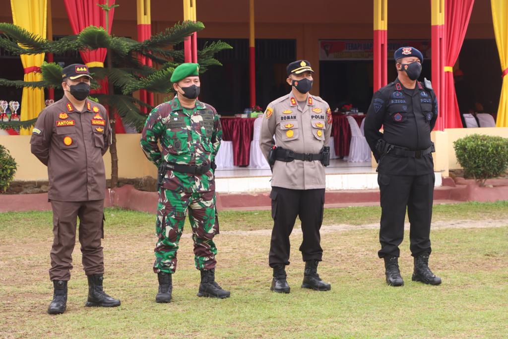 Hadiri Apel dan Simulasi Penanggulangan Karhutla, Ini Pesan Tegas Kapolres Tapsel
