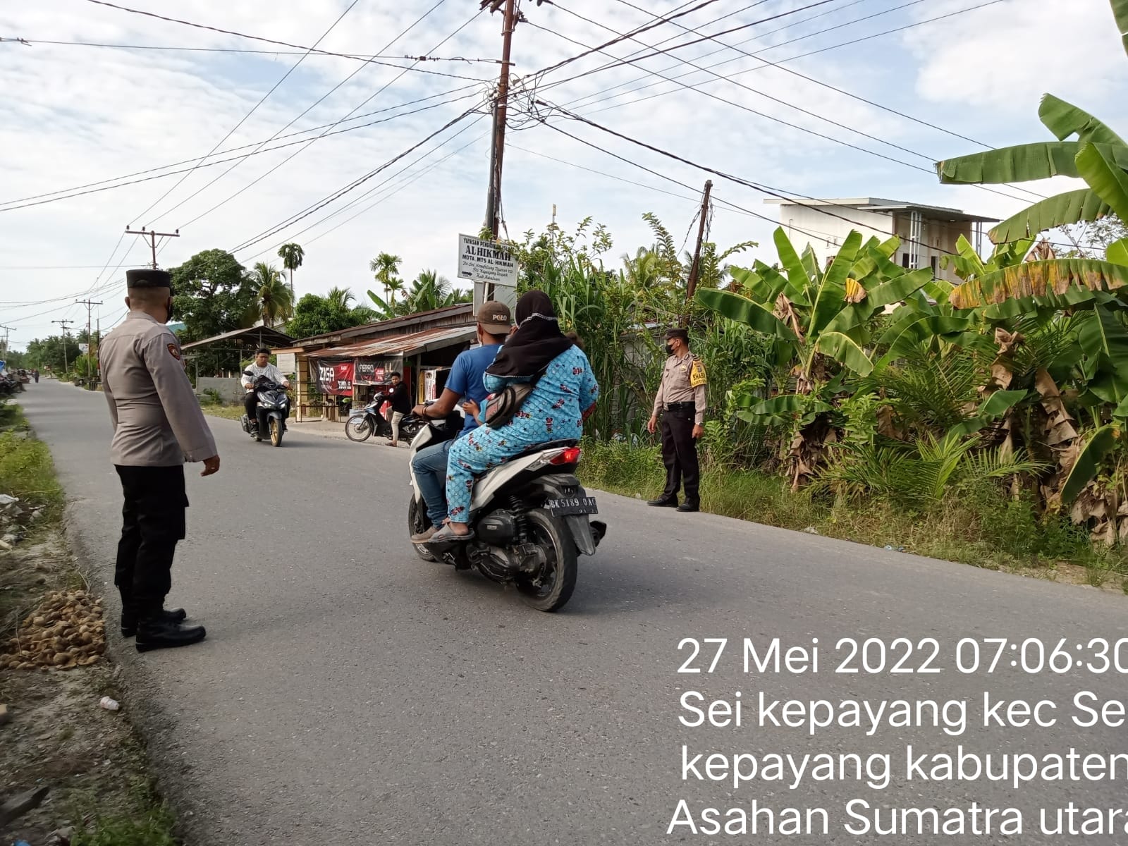 Mencegah Kemacatan di Pagi Hari, Polsek Sei Kepayang Polres Asahan Giat Gatur Lalin