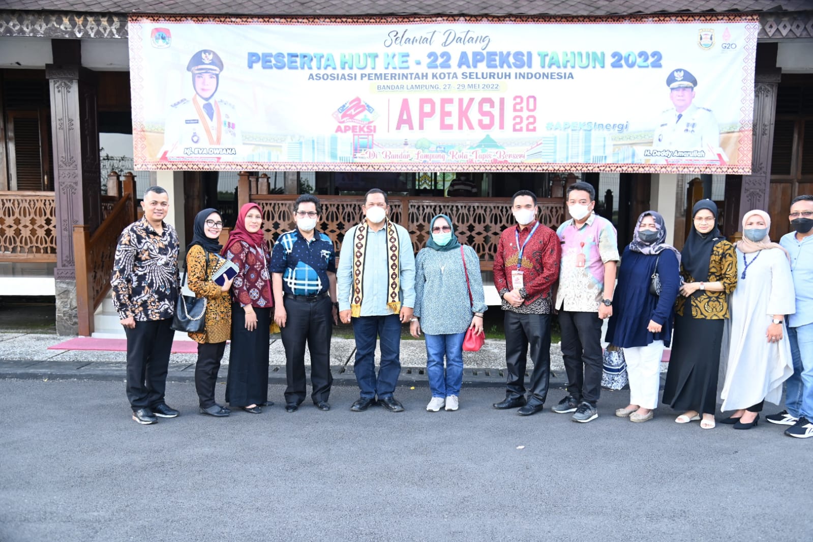 Walikota Padang Sidempuan Irsan Efendi Nasution  menghadiri peringatan HUT Apeksi ke 22