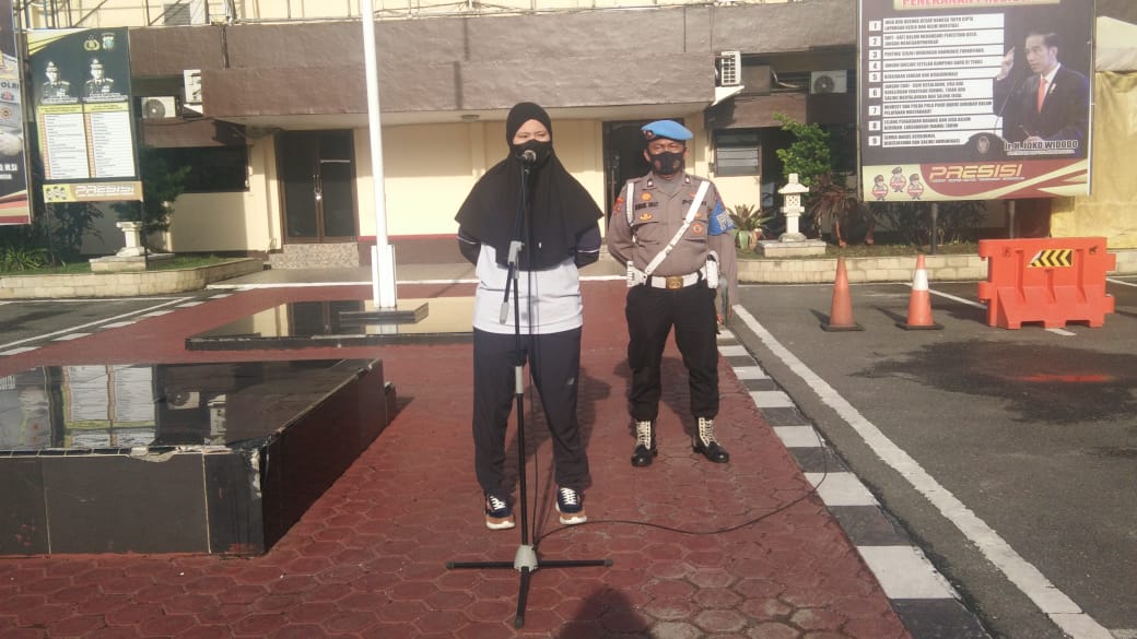 Wakasat Binmas Polrestabes Medan Pimpin Pelaksanaan Apel Pagi