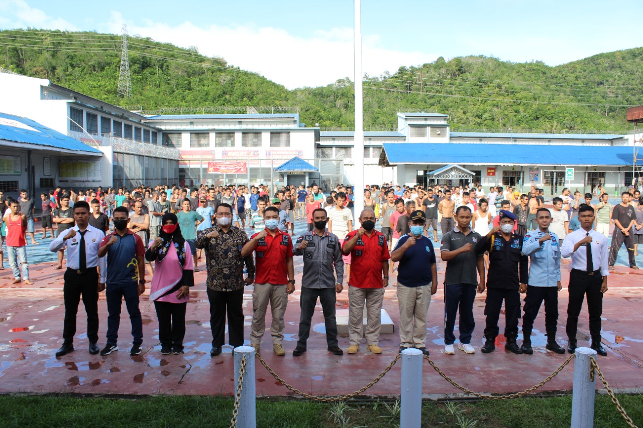 Lapas Kelas IIB Padangsidimpuan Kanwil Kemenkumham Sumut Gelar Sosialisasi Bebas Peredaran Uang (BPU)