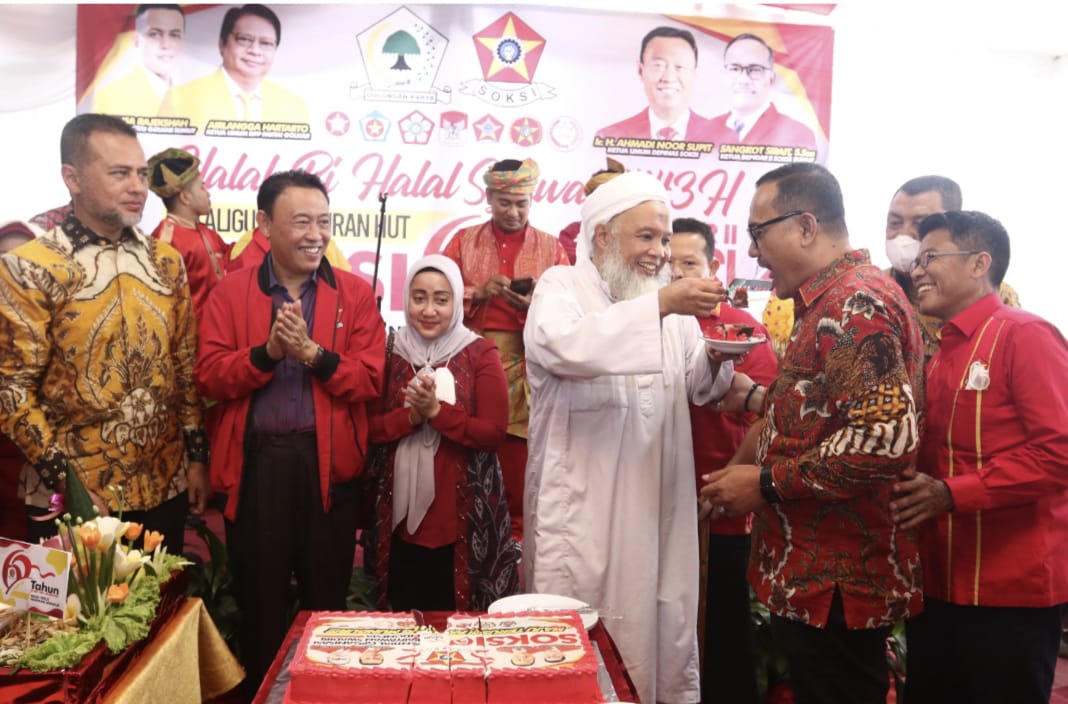 Halal Bi Halal dan Syukuran HUT Ke-62 SOKSI, Musa Rajekshah : Perlu Kebersamaan Untuk Kemenangan 2024