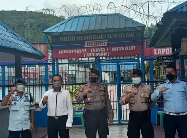 Kasat Sabhara Polres PSP Patroli Sambang Lapas Kelas IIB Kanwil Kemenkumham Sumut Cegah Potensi Gangguan Kamtib