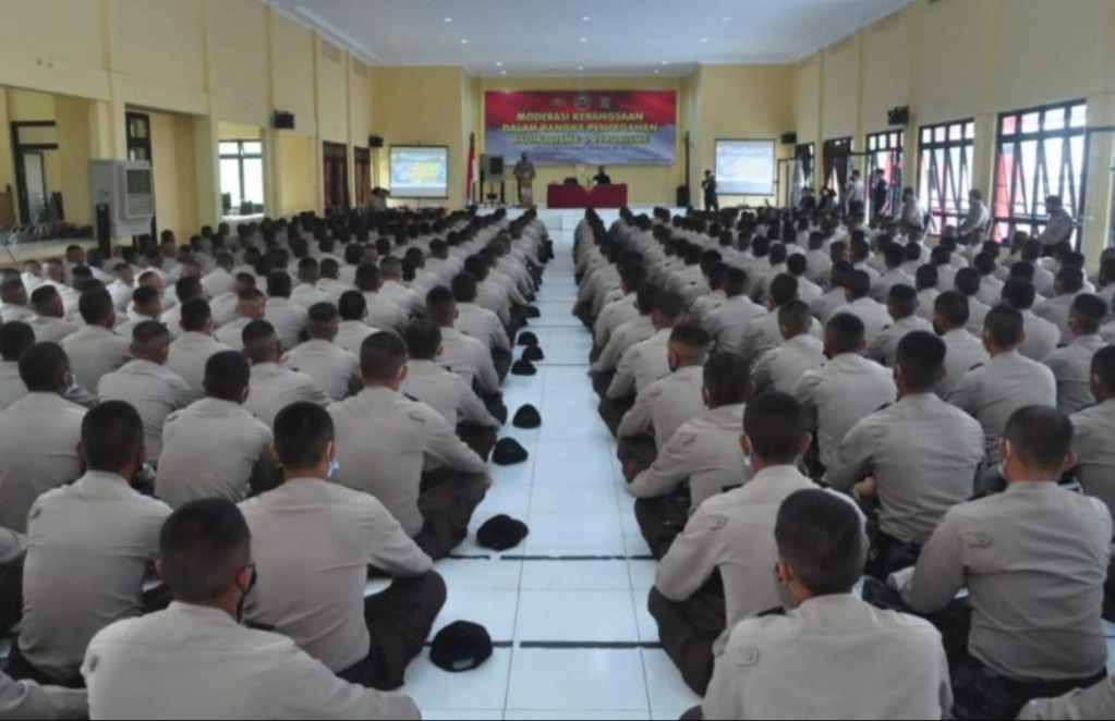 Bintara Remaja SPN Hinai Poldasu Terima Pengarahan Satgaswil Sumut Densus 88 AT