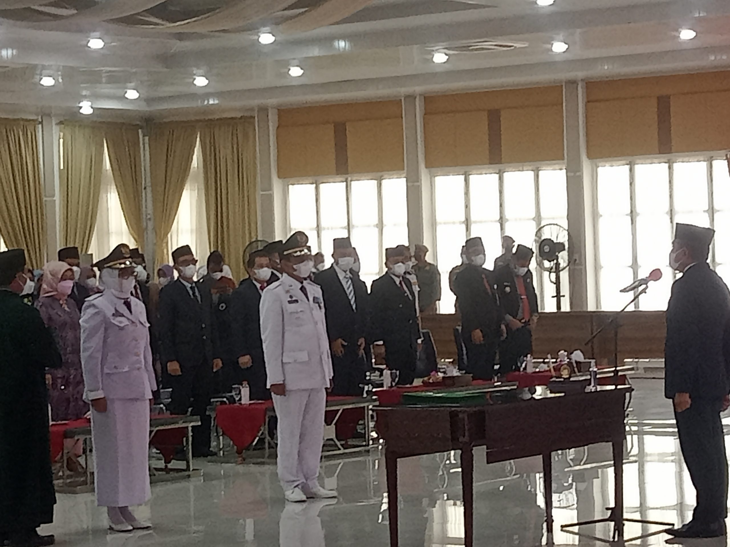 Gubsu Lantik Yetti Sembiring Sebagai PJ Bupati Tapteng dan Dimiyathi PJ Wal Kota Tebing Tinggi