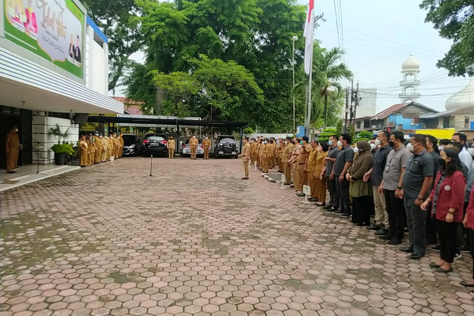 Apel Pertama Usai Libur Lebaran,  Plt Kadis Kominfo Sumut Harap ASN Bekerja Maksimal