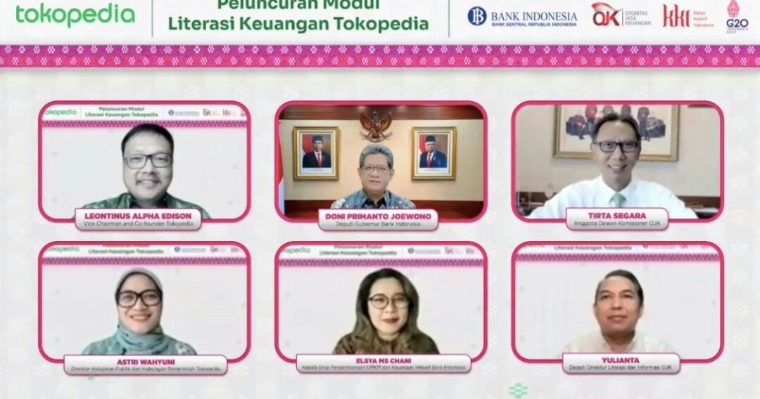 Tokopedia Bersama BI dan OJK Luncurkan Modul Literasi Keuangan untuk UMKM Lokal