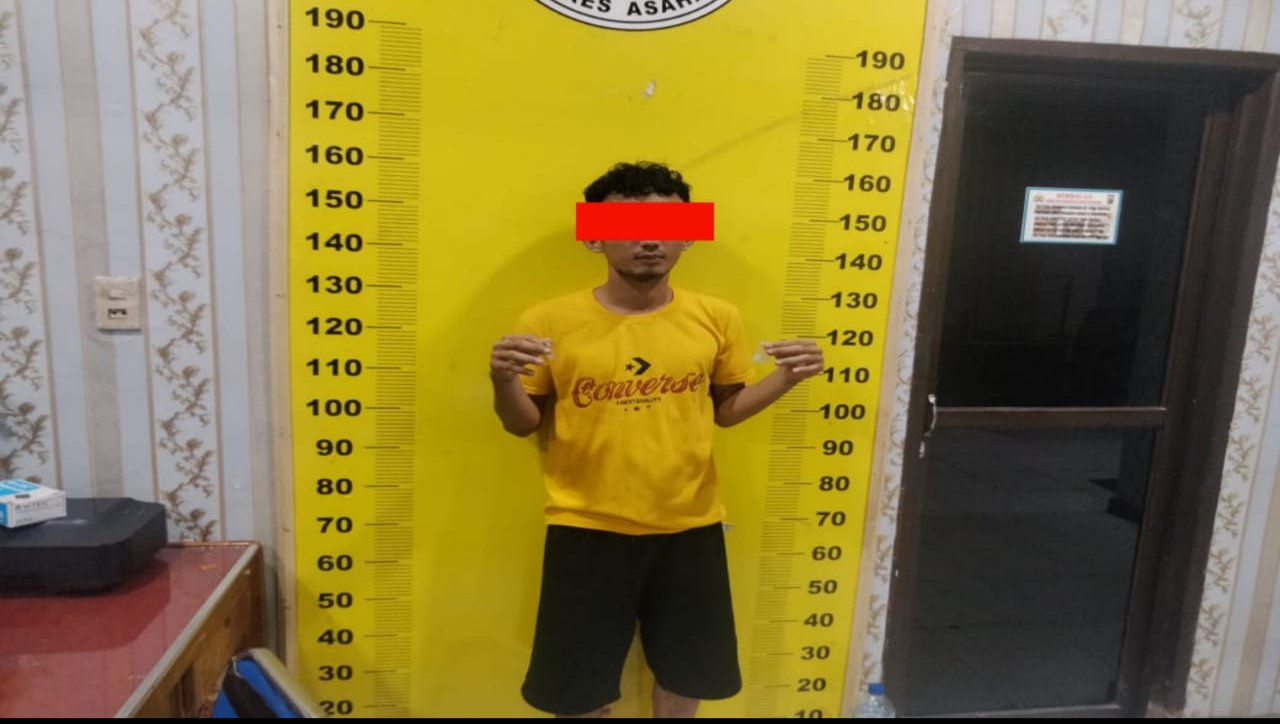Polsek Simpang Empat Polres Asahan Amankan Seorang Remaja Pengedar Sabu