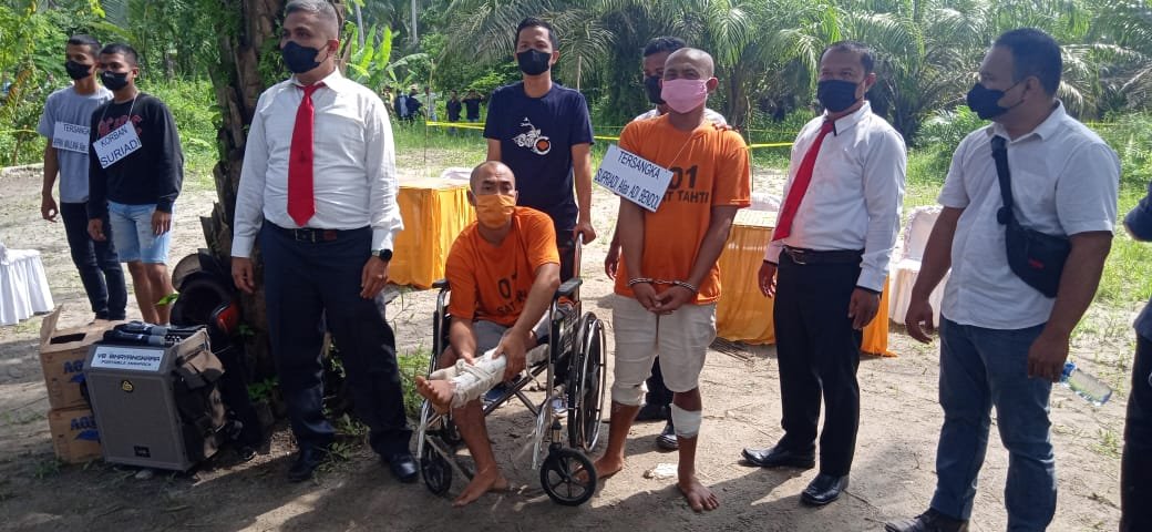 Kapolres Tanjung Balai Hadiri Rekonstruksi Pembunuhan Sadis