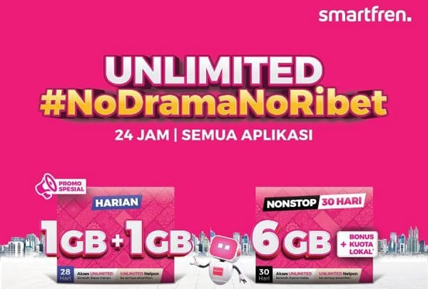 Smartfren, Rajanya Paket Unlimited Nonstop 24 Jam Belum Tertandingi