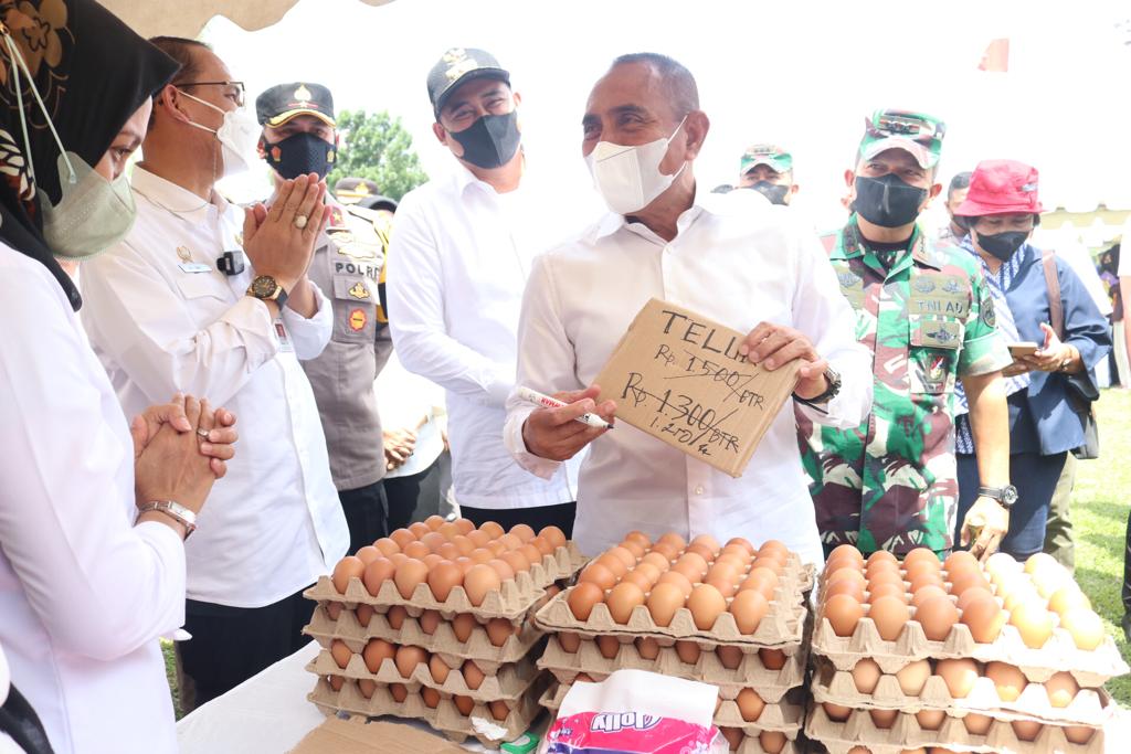 Bersama Dirjen PSP Kementan dan Gubsu, Bobby Nasution Tinjau Pasar Mitra Tani