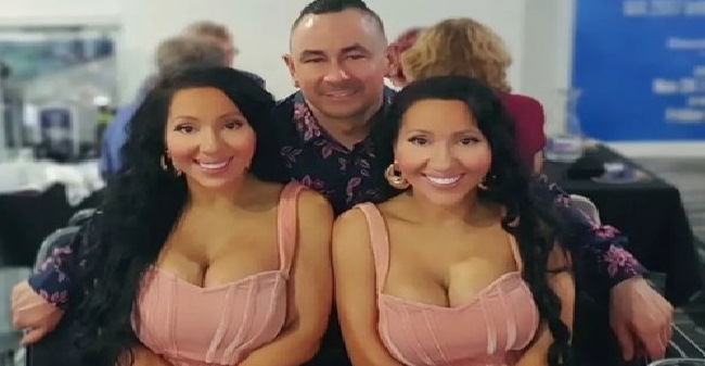 Wow Perempuan Kembar Cantik Mencintai Satu Pria, Ini Kebersamaan Mereka