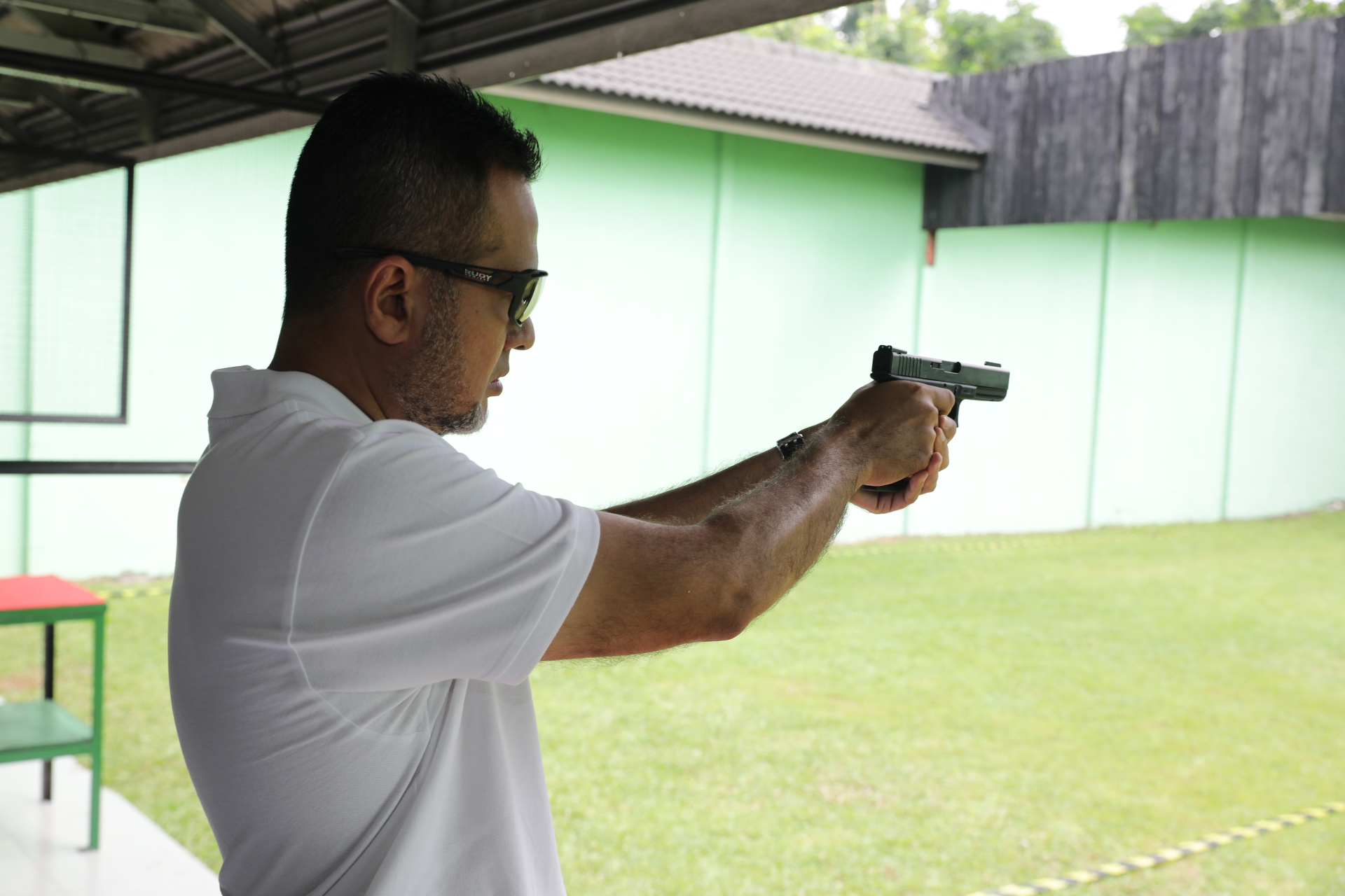 Musa Rajekshah Ikuti Lomba  Tembak Pistol Eksekutif HUT Kodam I/BB