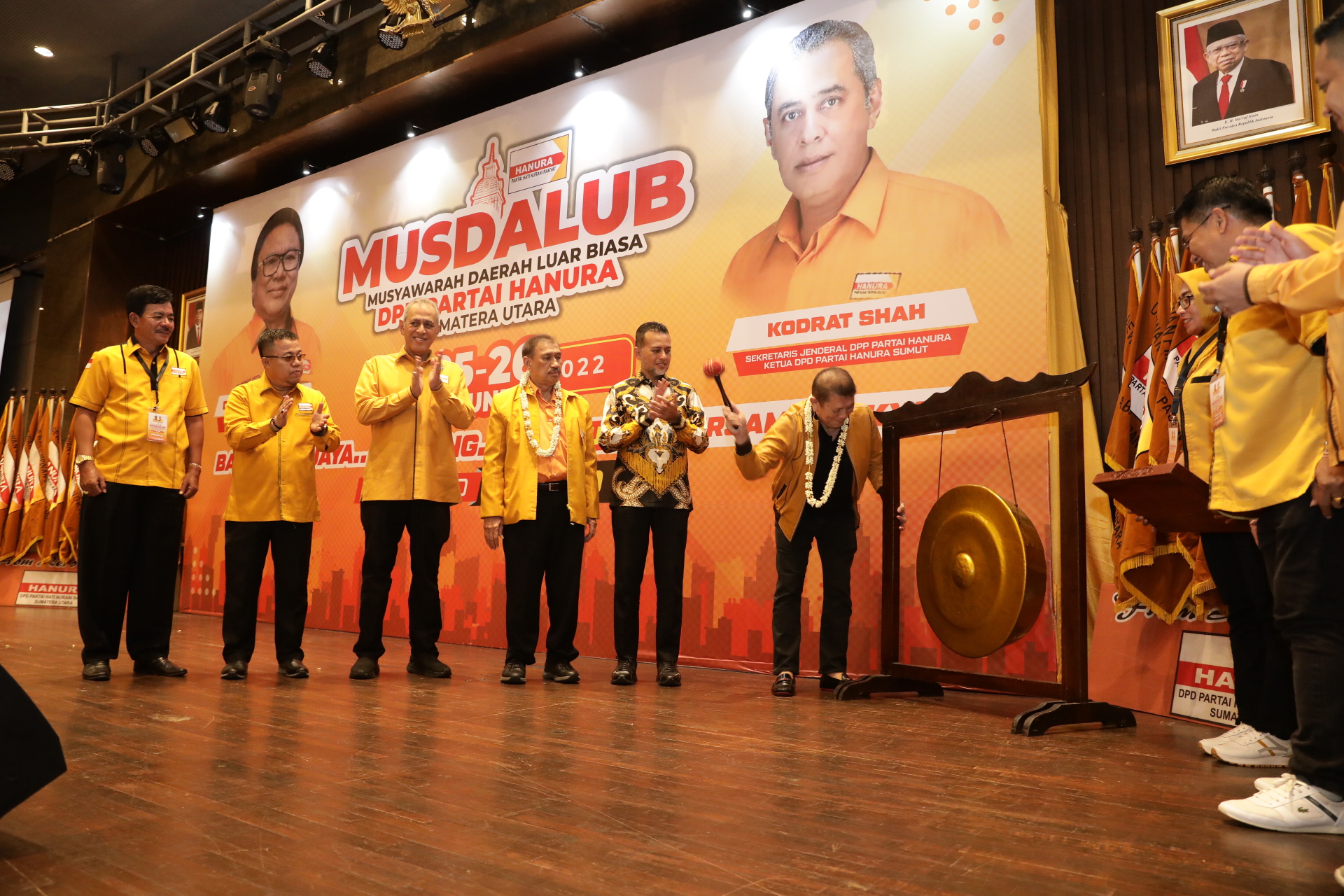 Hadiri Musdalub Partai Hanura Sumut,  Wagub Minta Parpol Junjung Tinggi Asas Keadilan di 2024