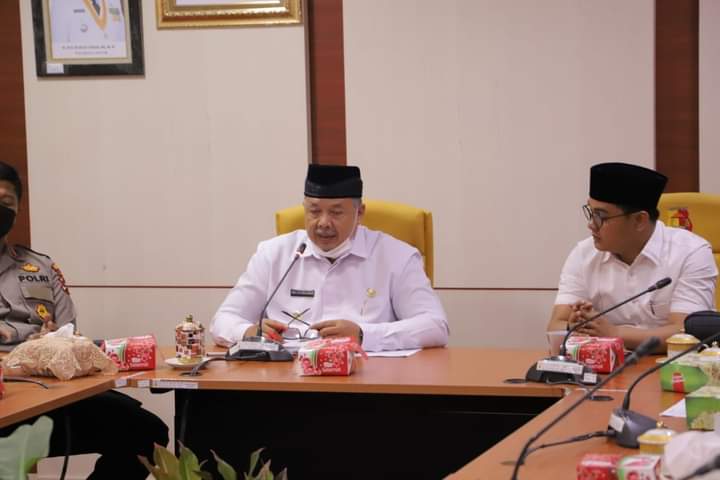 Pilkada dan PBM tatap muka Wako Solok Pimpin Rakor dengan Forkompida  serta KPUD