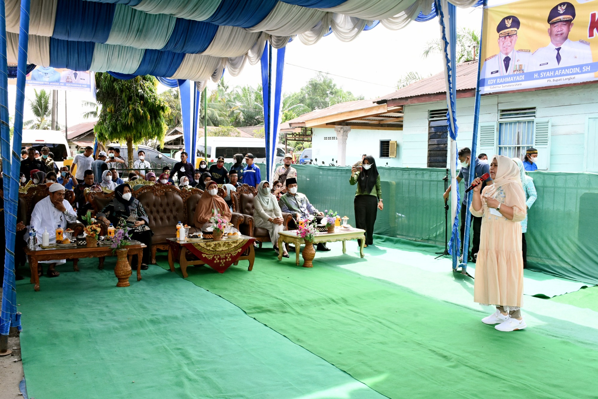 Nawal Lubis Hadiri Khitanan Massal Karang Taruna Langkat, Pemuda Diharapkan Menjadi Pelopor Kemajuan Daerahnya