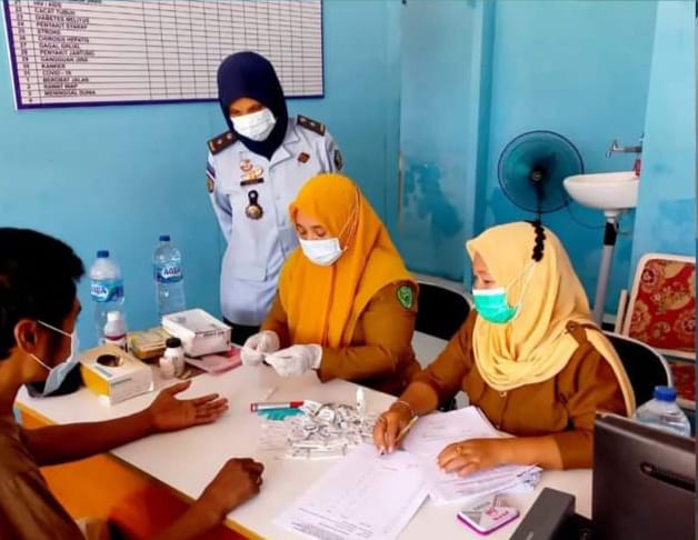 Puskesmas Pijorkoling Skrining WBP Lapas Kelas IIB Padangsidimpuan Kanwil Kemenkumham Sumut