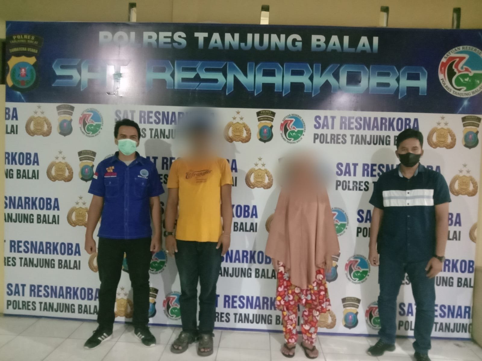 Satres Narkoba Polres Tanjung Balai GKN di Jln M. Abas, 2 Orang di Amankan