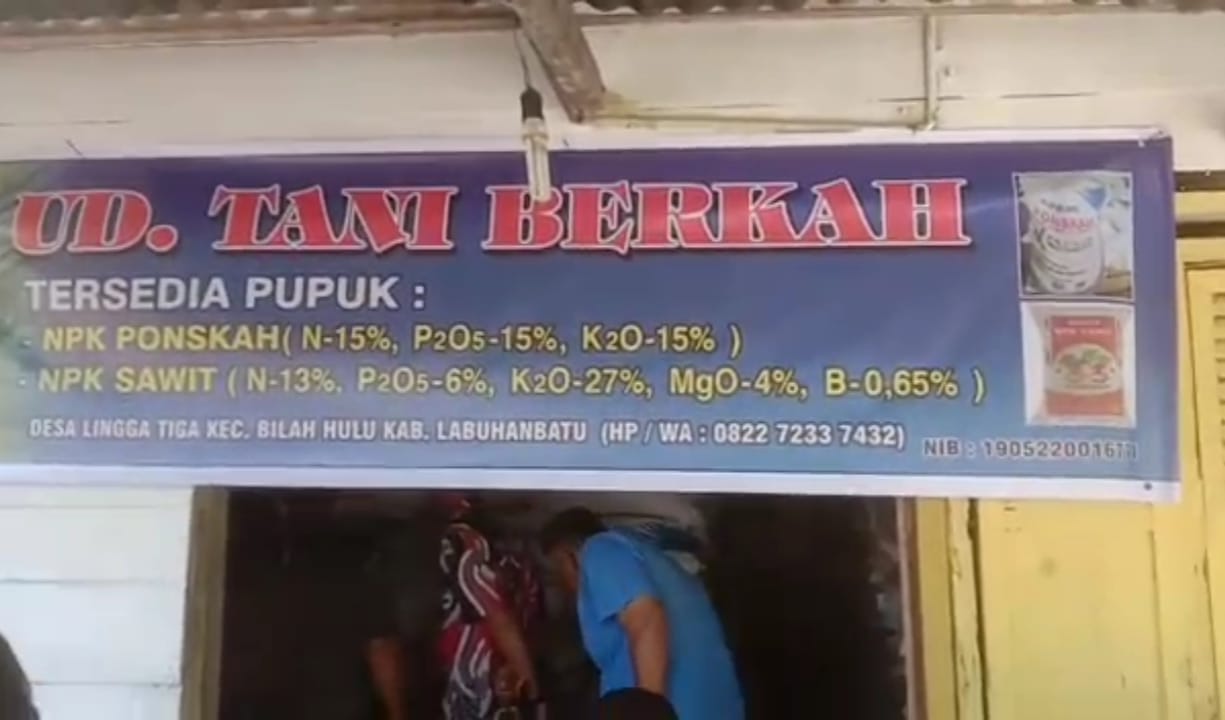 Hadir di Lingga Tiga Labuhanbatu,  UD Tani Berkah Solusi Bagi Petani Sawit Dengan Harga Terjangkau