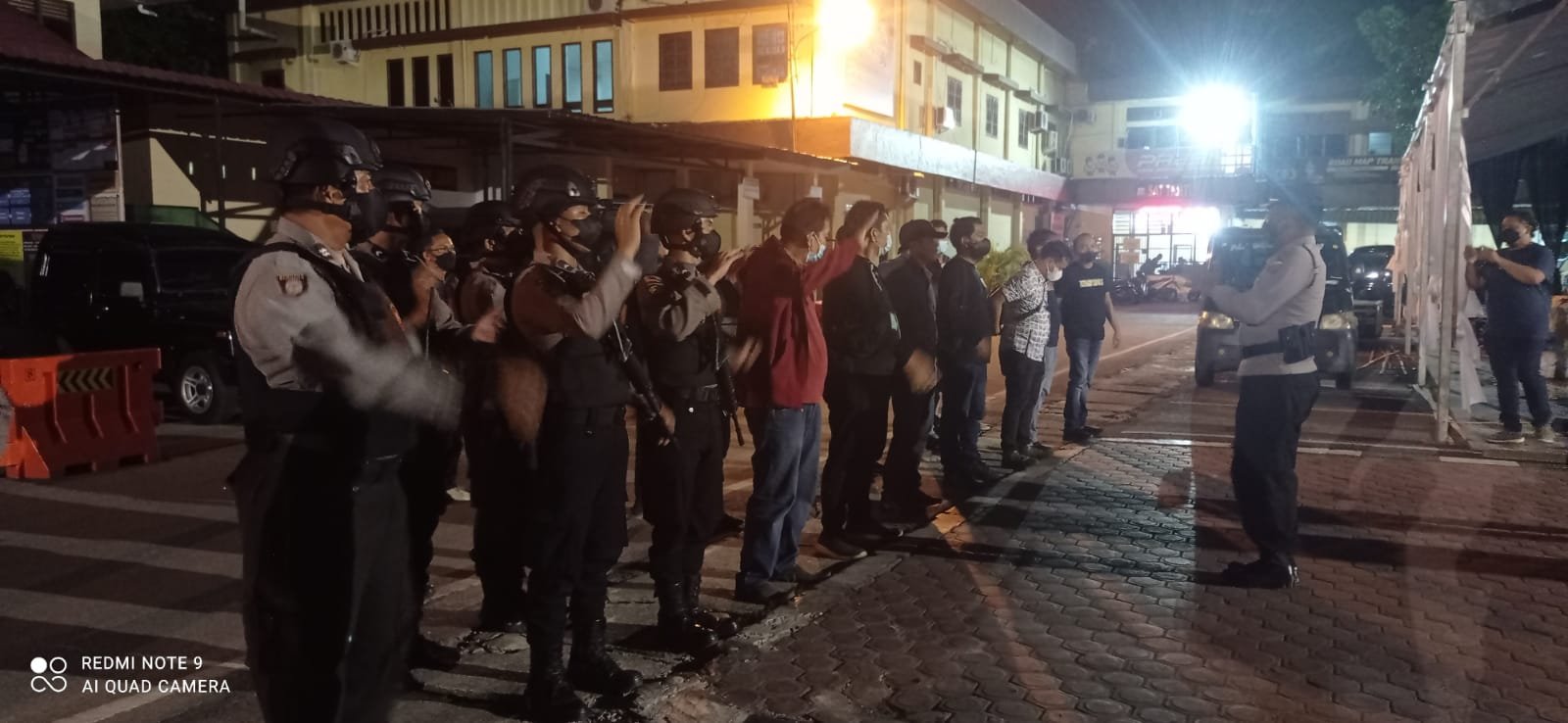 Cegah Kriminalitas Jalanan, Polsi Gempur Tempat Tongkrongan Anak Muda di Jalan Amir Hamzah