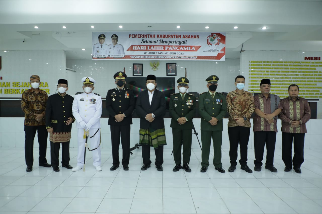 Wakil Bupati Ikuti Upacara Peringatan Hari Lahir Pancasila Tahun 2022 Secara Virtual