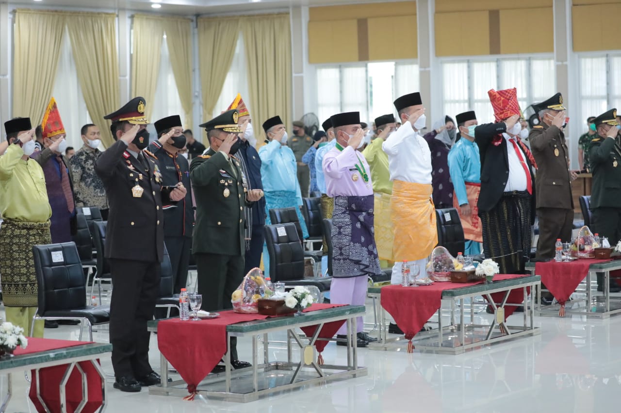 Kapolda Sumut Ikuti Upacara Peringatan Hari Lahir Pancasila Secara Virtual