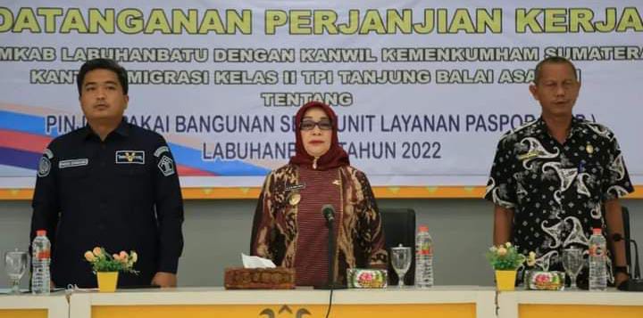 Pemkab Labuhanbatu Tandatangani Perjanjian Kerjasama Dengan Kanwil Kemenkumham