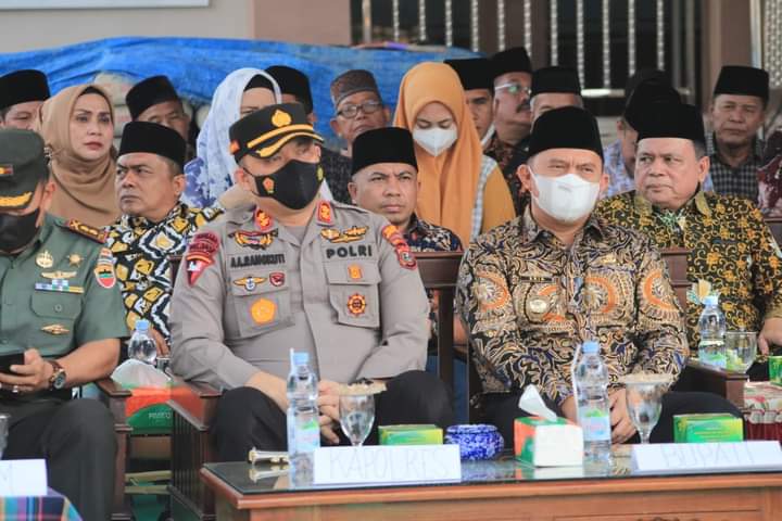 Forkopimda Labuhanbatu Peletakan Batu Pertama Pembangunan Menara Masjid Al-Amin Padang Matinggi