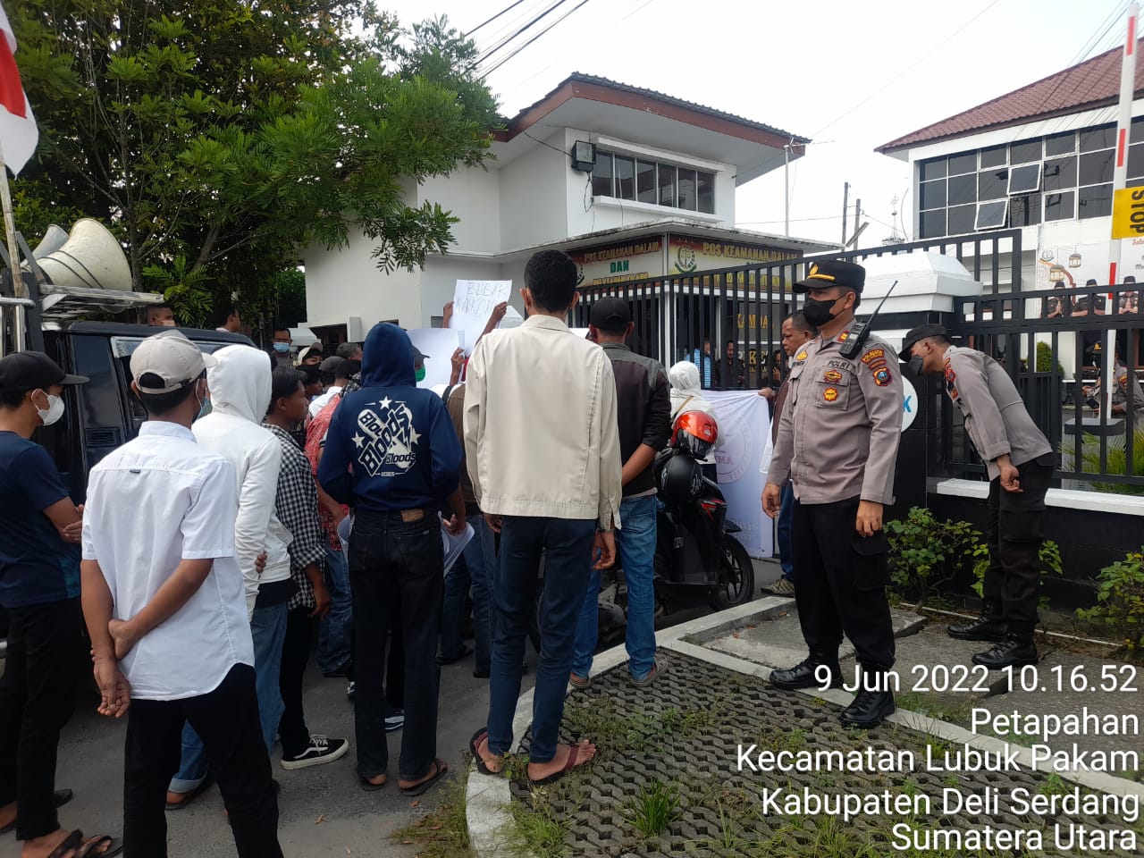 Unjuk Rasa DPP AMPK Minta Usut BUMDES dan Pungli Sekolah se Deliserdang