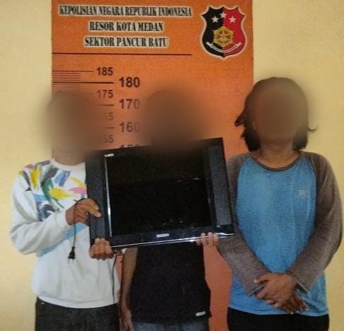 Tiga Komplotan Pelaku Pencurian Laptop dan TV di Puskesmas di Ciduk Reskrim Polsek Pancur Batu
