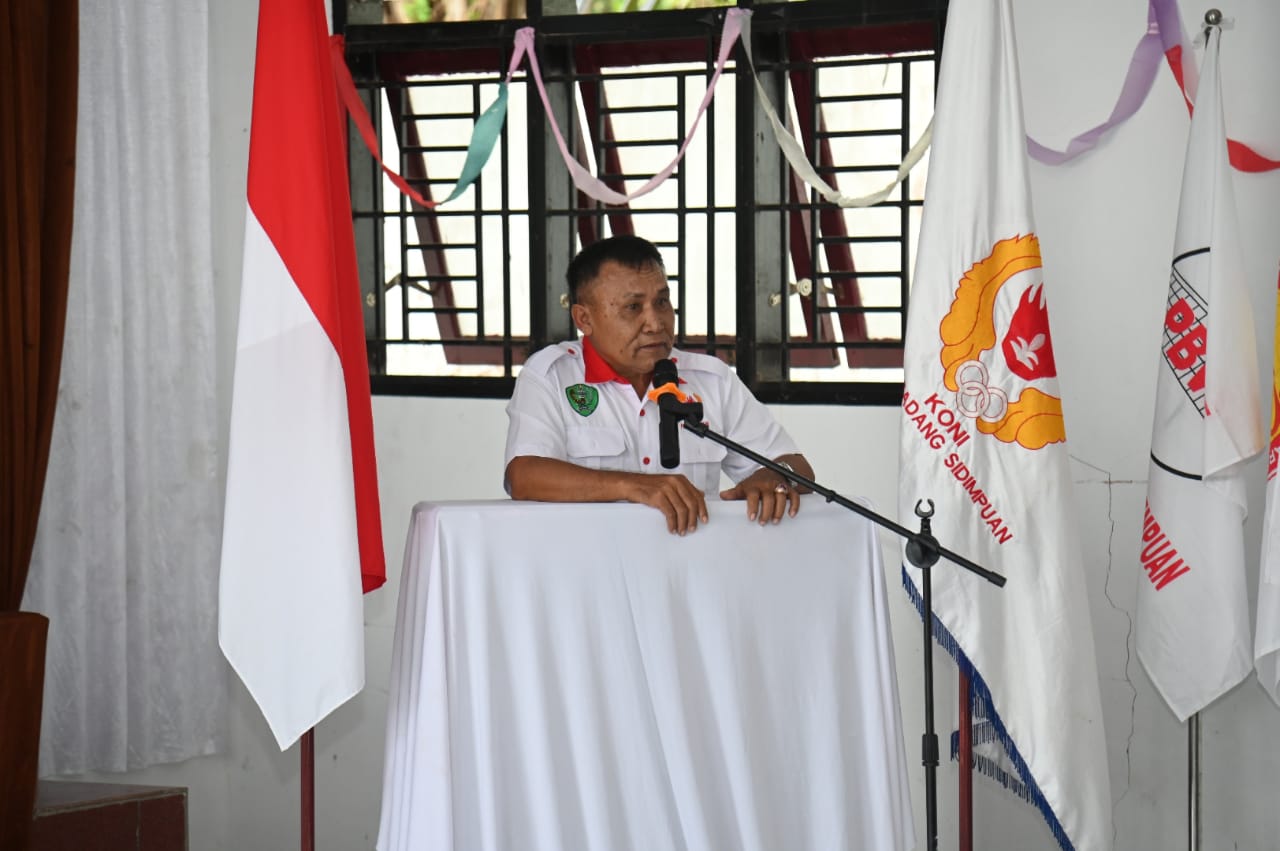 TerpilihÂ Aklamasi,Â Saiful Jamil Hasibuan ST Kembali Pimpin KONI Padang Sidempuan