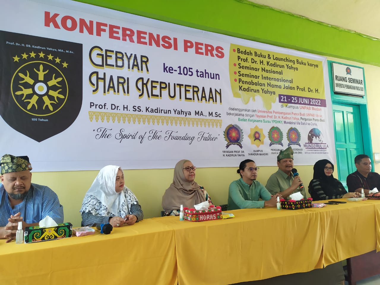 Unpab Gelar Gebyar 105 tahun Hari Keputeraan Prof Dr SS Kadirun Yahya MA