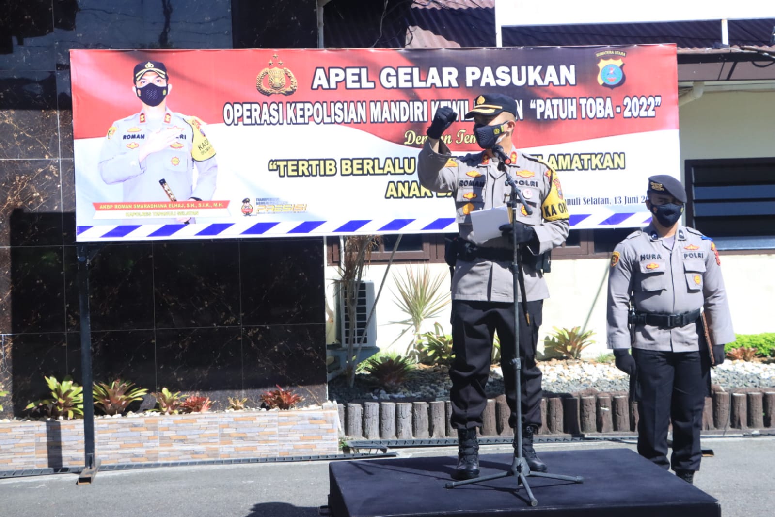 Siap-Siap! Polres Tapsel Kerahkan 90 Personel Selama Ops Patuh Toba 2022