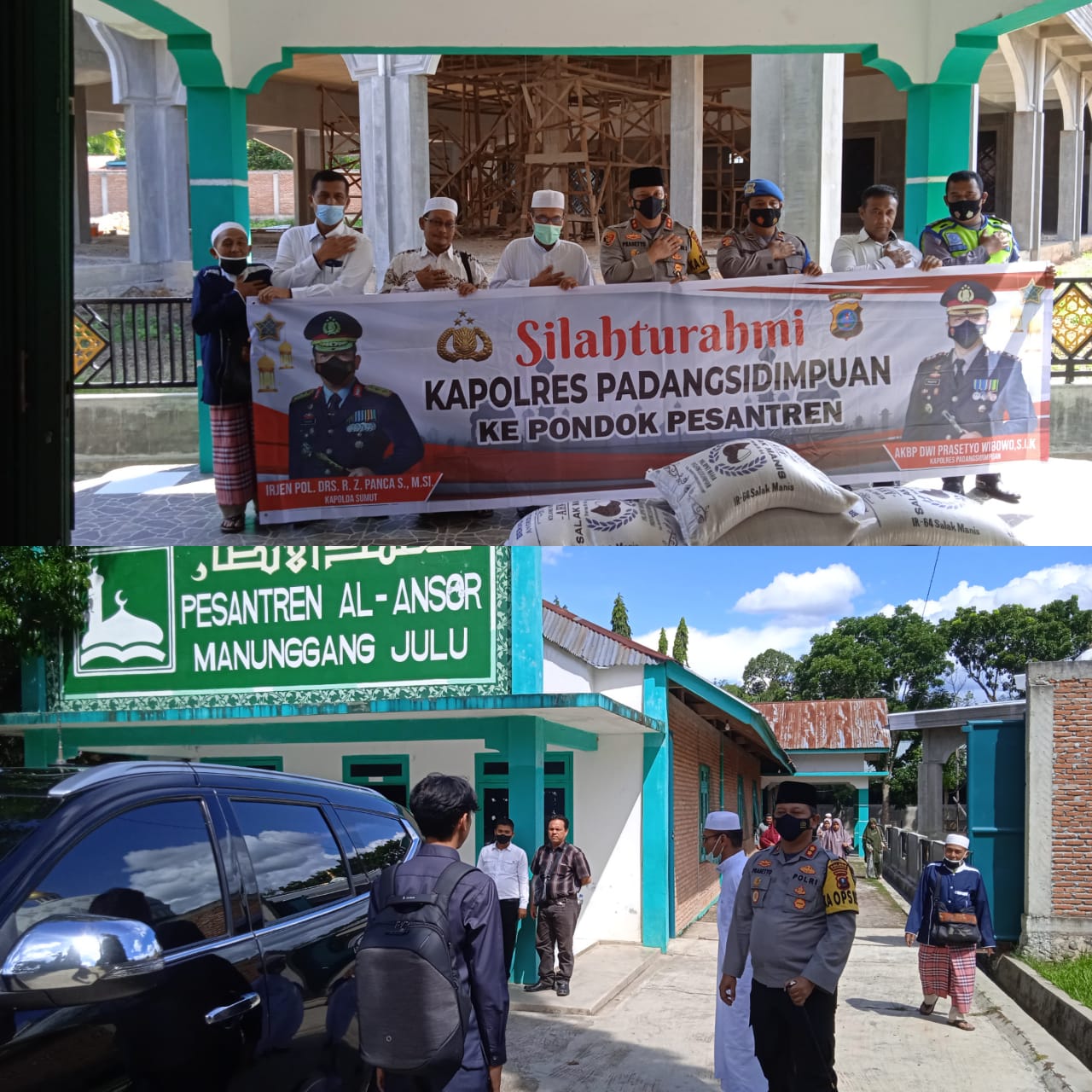 Kapolres Padangsidimpuan Kunjungi Ponpes Al Ansor di Desa Manunggang Julu Sidimpuan Tenggara