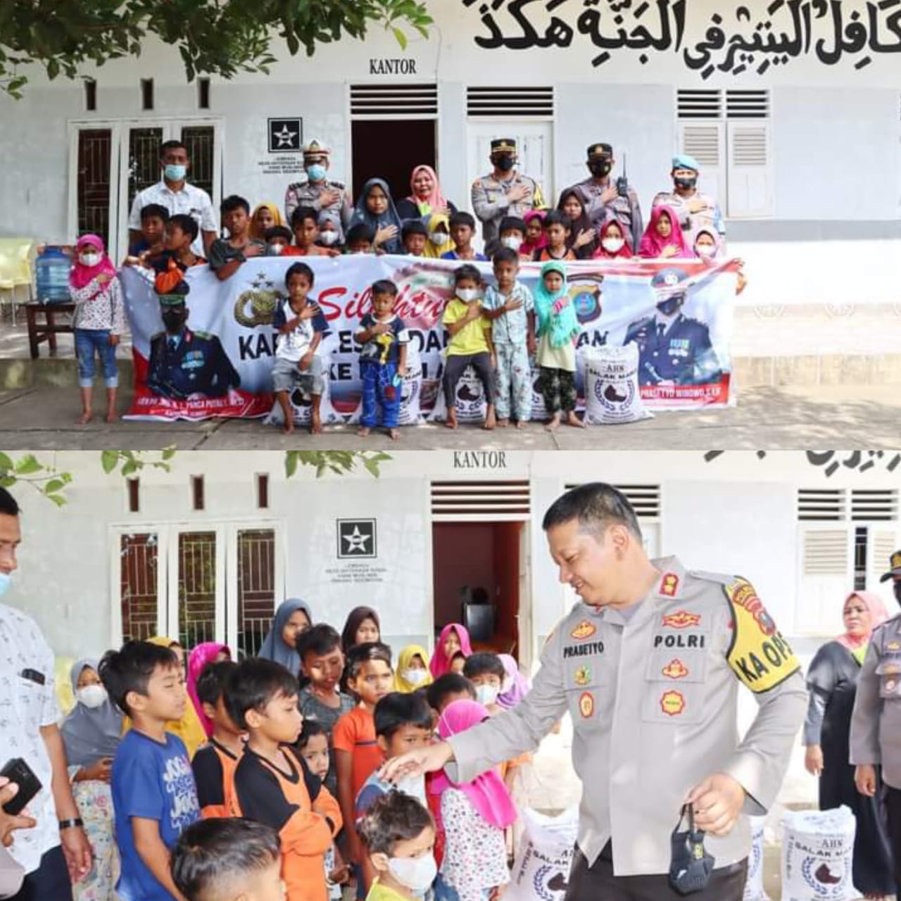 Kapolres Padangsidimpuan Jalin silahturahmi ke Panti Asuhan Al - Manar di Ujung Gurap