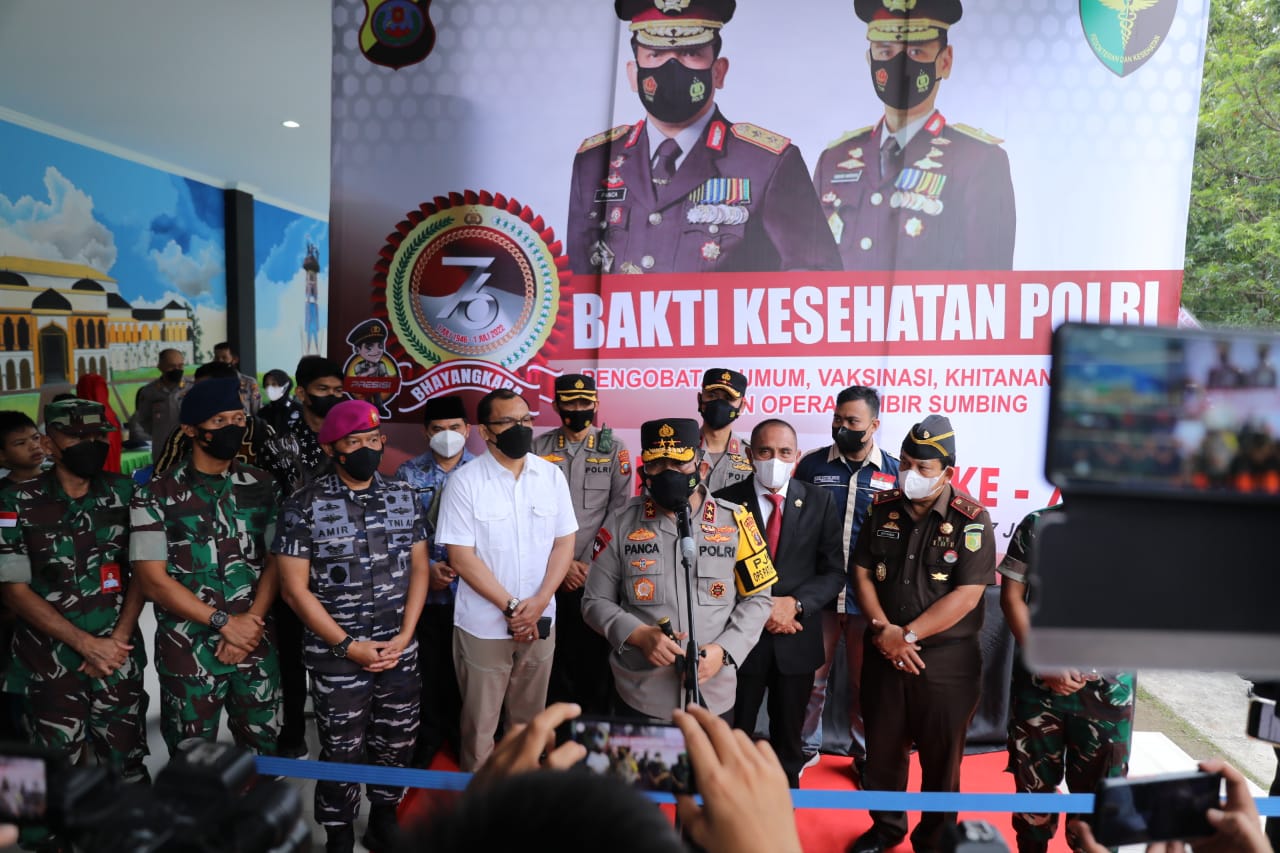 Polda Sumut Gelar Bakti Kesehatan Sambut Hari Bhayangkara ke 76