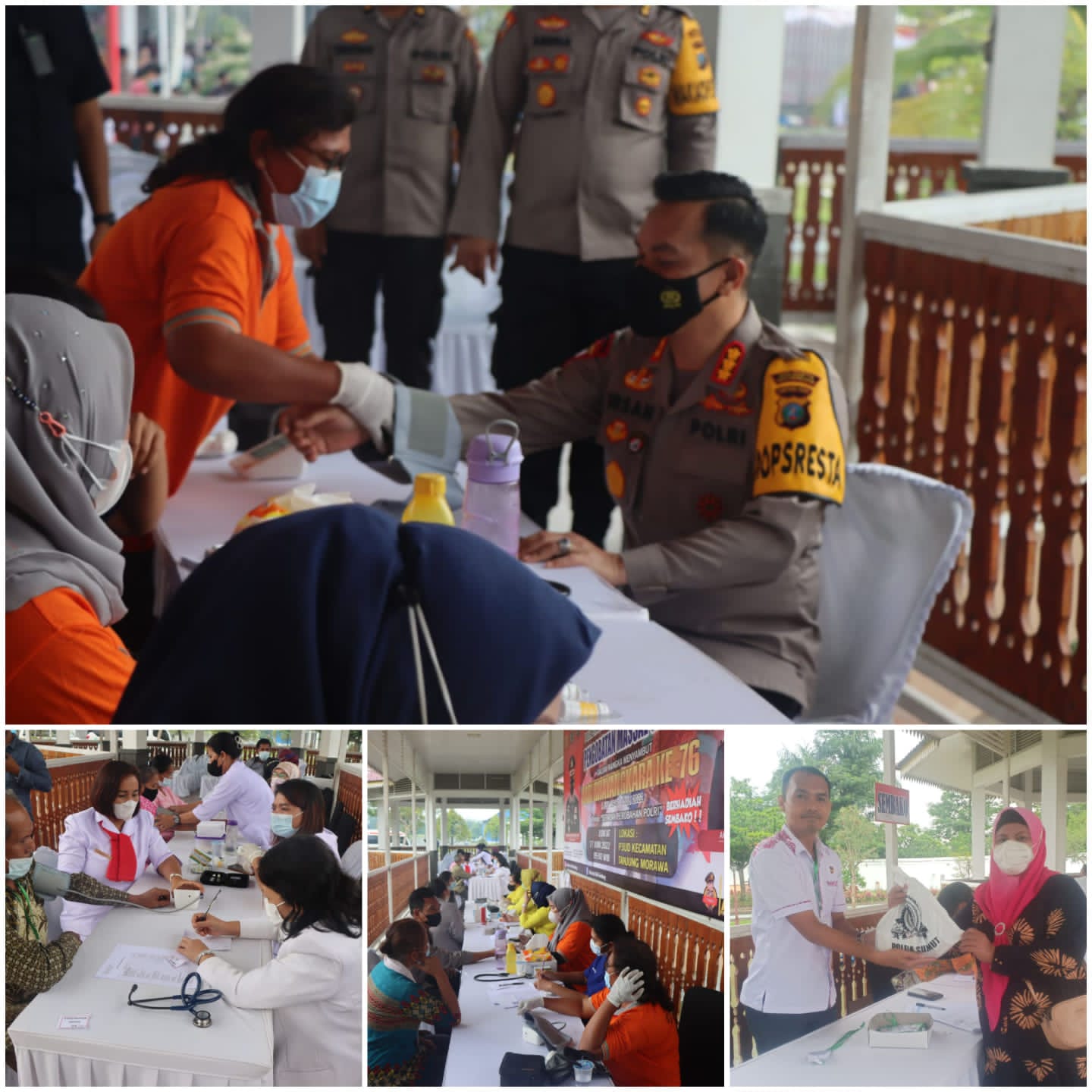 Menyambut HUT Bhayangkara ke 76, Polresta Deli Serdang Gelar Bakti Kesehatan Untuk Masyarakat