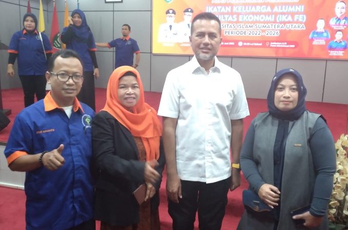 Ketua Srikandi DPW Pendawa Sumut Hadiri Pelantikan Pengurus IKA FE UISU, Ini Katanya
